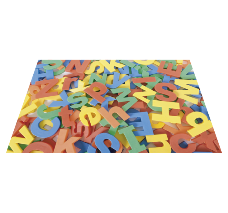 Colorful Alphabet Play Surface abc carpet - TenStickers