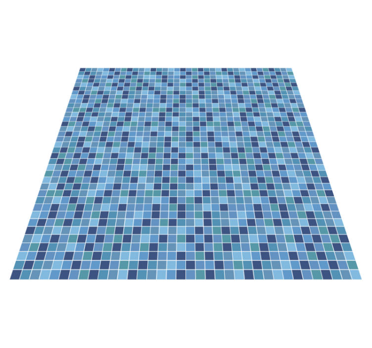 Geometric Mosaic Textile geometric vinyl rug - TenStickers