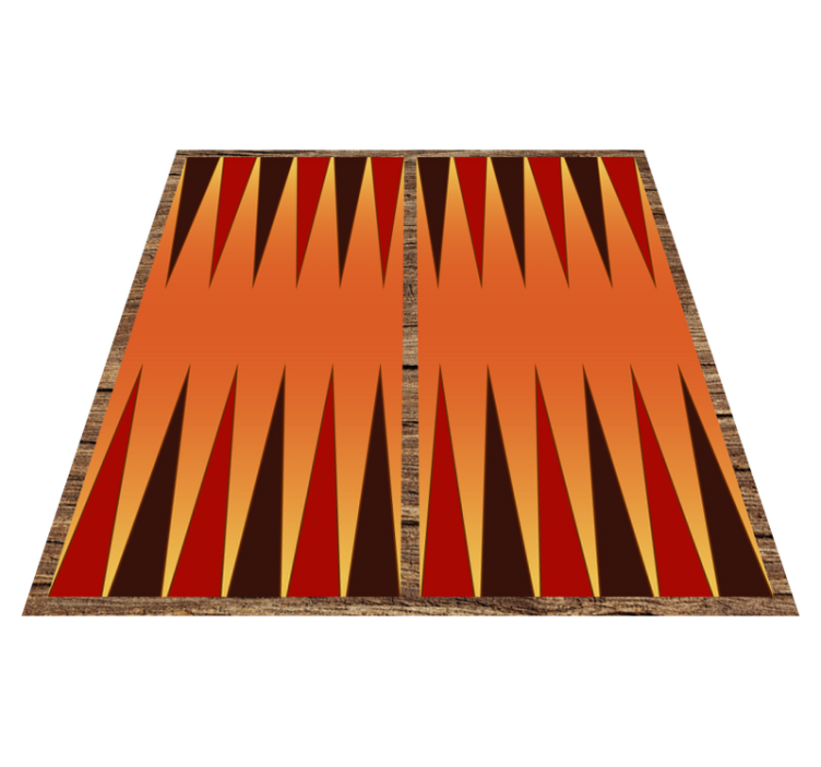 Geometric Stripes striped vinyl rug - TenStickers