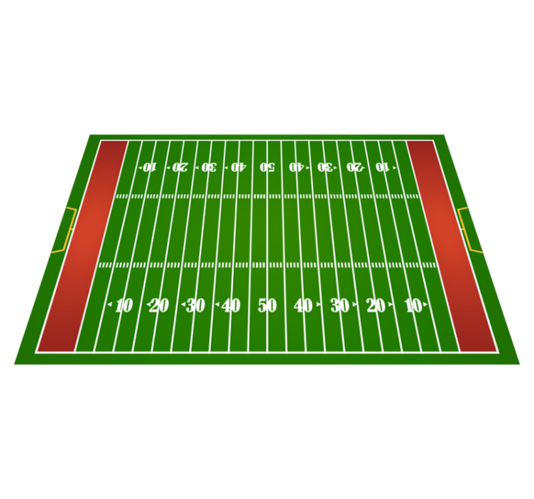 Football Field Playmat road vinyl rug - TenStickers
