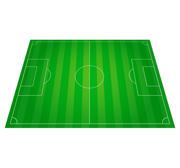 Soccer Field Concept game vinyl rug - TenStickers
