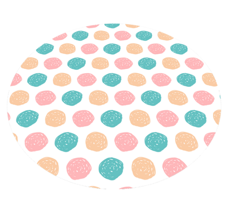 Minimalist vinyl carpet polka dots - TenStickers