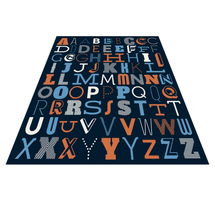 Alphabet Learning alphabet vinyl rug - TenStickers