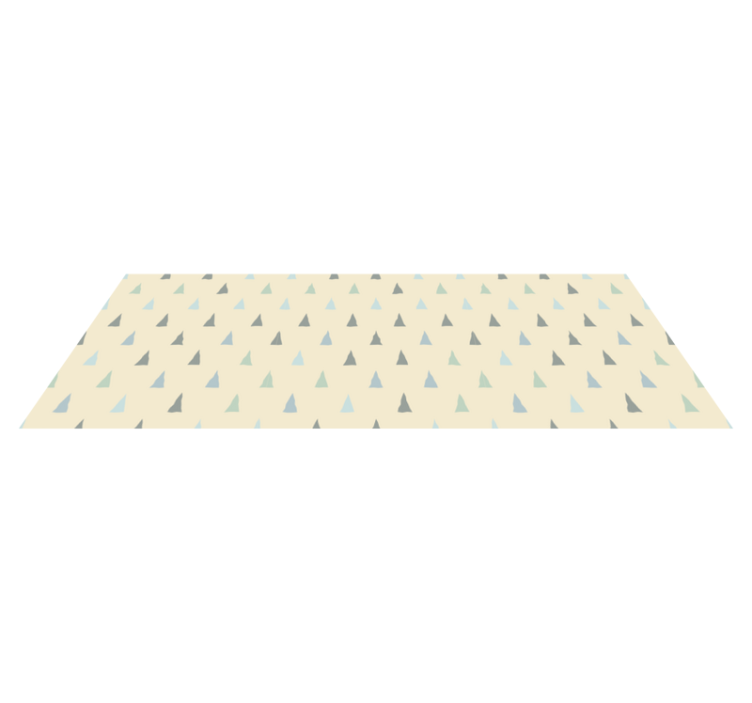 Geometric Triangle Shapes striped vinyl rug - TenStickers