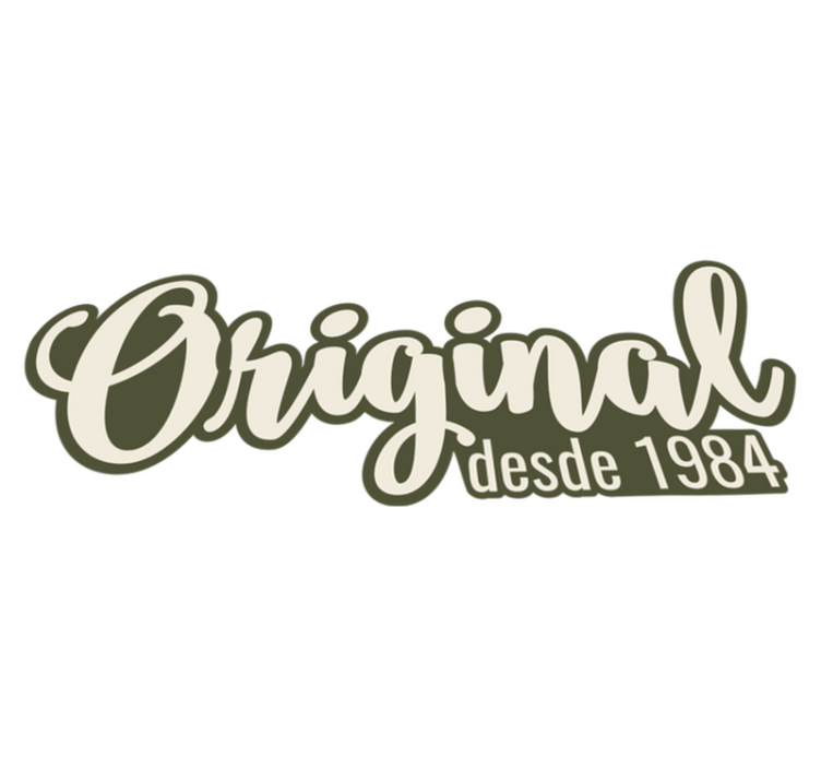 Original Since 1984 custom rug - TenStickers