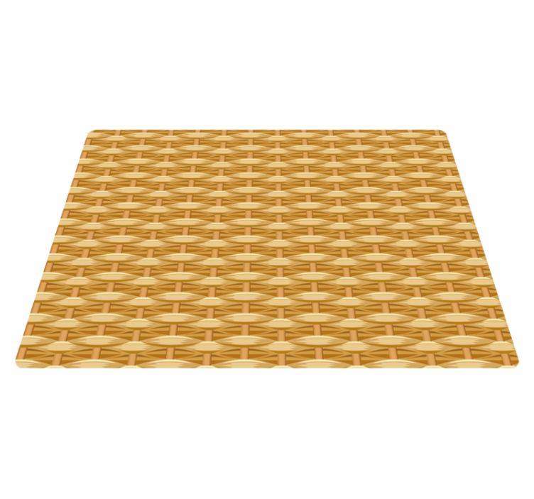 Basketweave Pattern textured vinyl rug - TenStickers