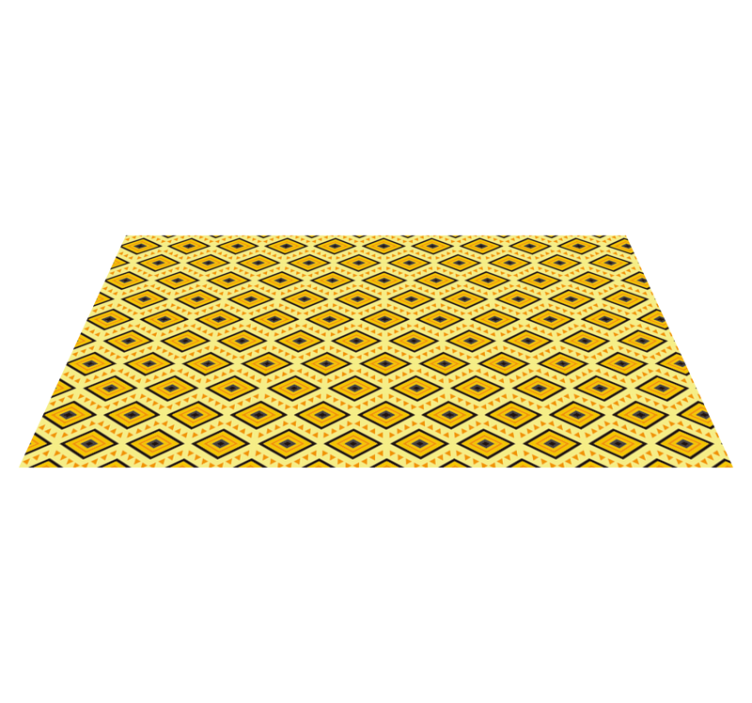 Geometric Patterned Squares geometric vinyl rug - TenStickers