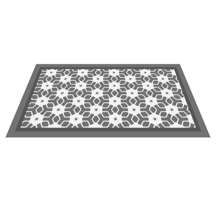 Geometric Bathroom Mat bathroom vinyl rug - TenStickers