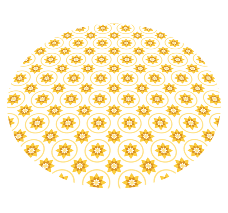 Yellow sun modern vinyl carpet - TenStickers