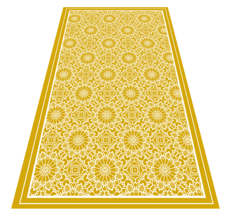 Mandala Inspired Pattern kitchen vinyl rug - TenStickers