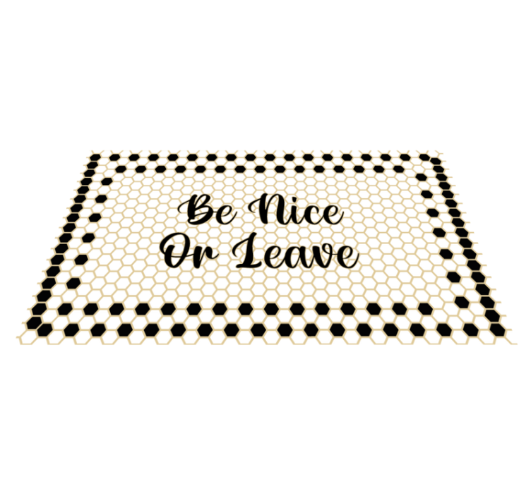Welcoming Entryway Sign custom rug - TenStickers