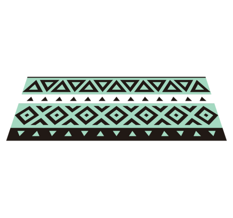 Geometric Gaming Path game vinyl rug - TenStickers