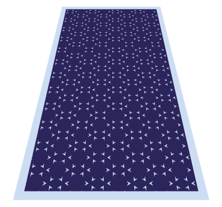 Nautical Stripe Pattern striped vinyl rug - TenStickers