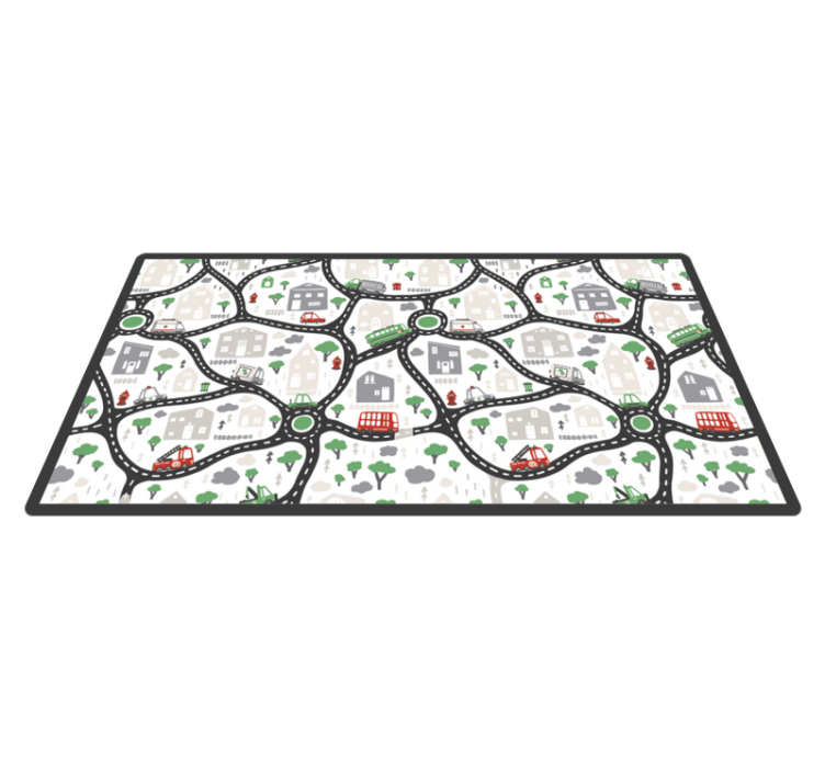 City Play Roads road vinyl rug - TenStickers