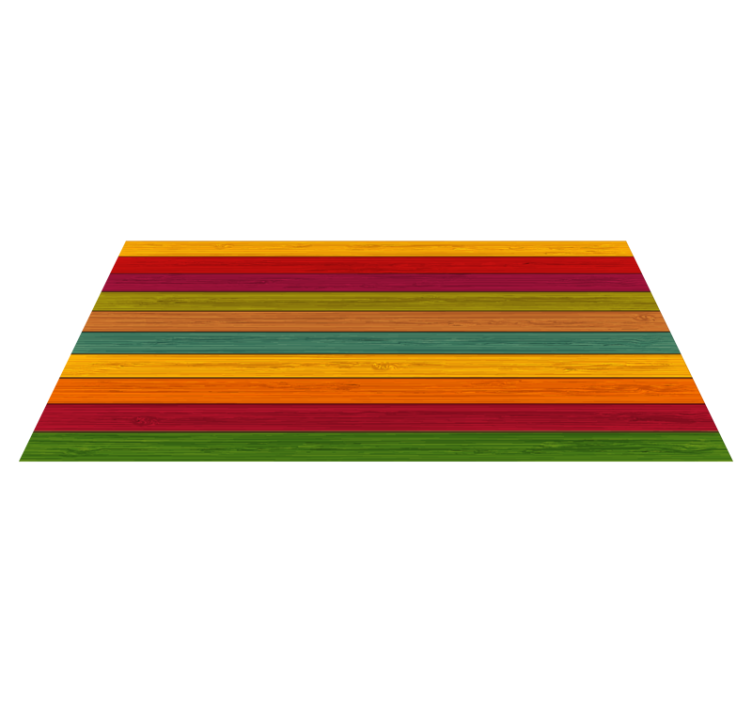 Colorful Striped Pathway striped vinyl rug - TenStickers