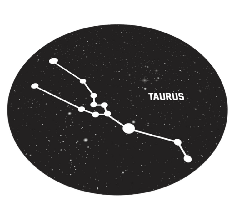 Taurus Constellation star vinyl rug - TenStickers