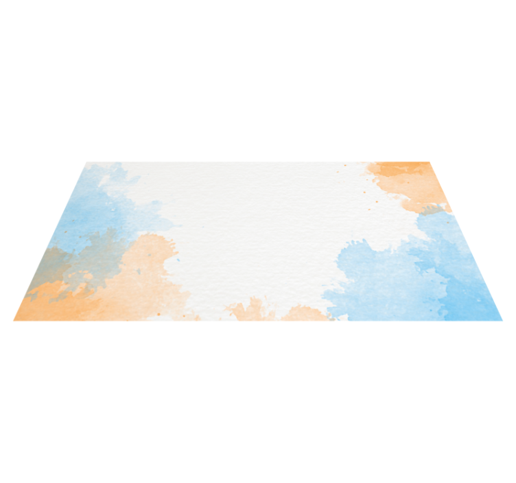 Watercolour sky modern rug - TenStickers