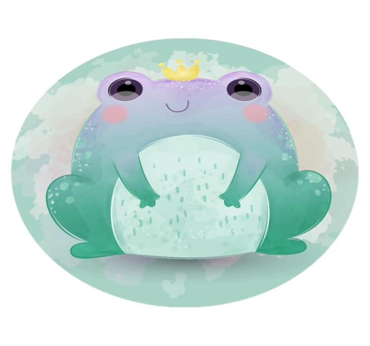 Cartoon Aquatic Friends kids vinyl rug - TenStickers