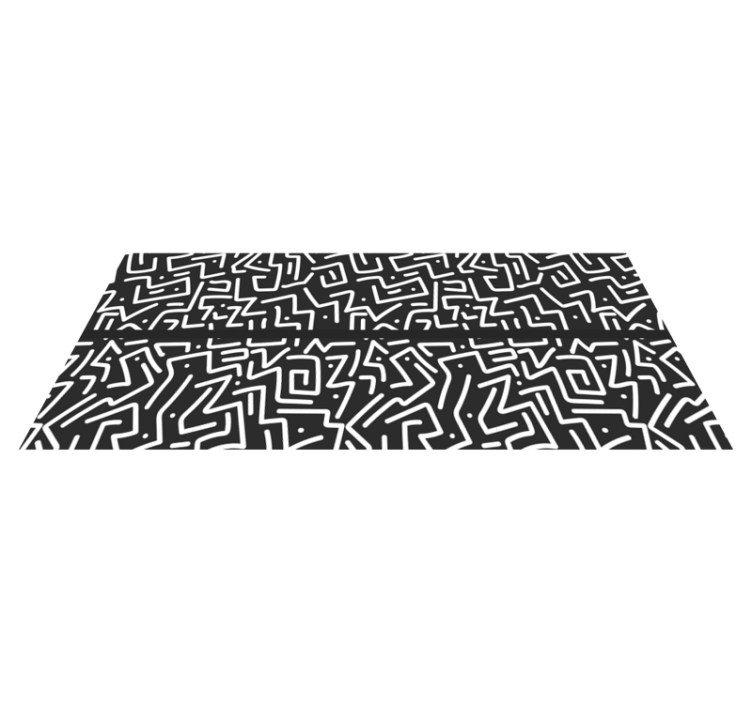 Abstract streaks modern rug - TenStickers