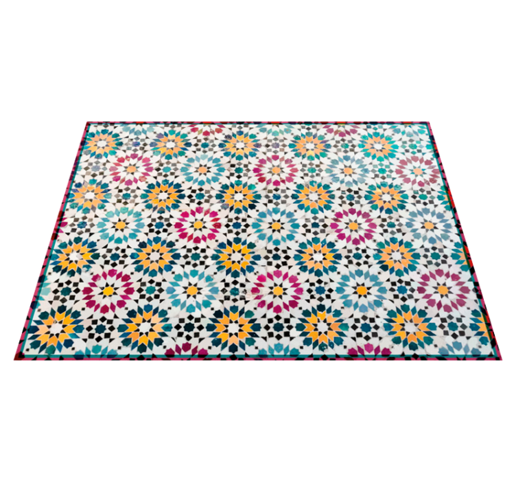 Mosaic Patterned mosaic vinyl rug - TenStickers