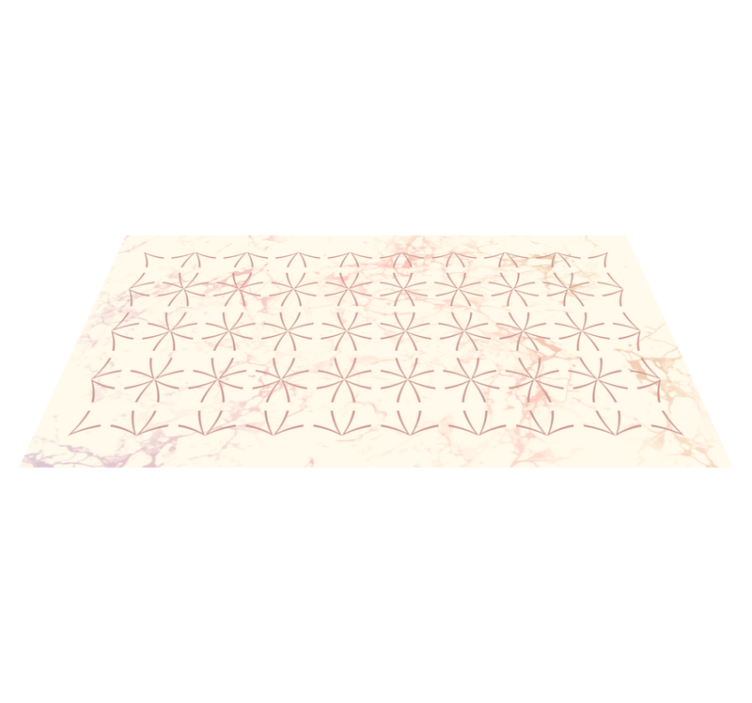 Geometric Star Pattern living room vinyl rug - TenStickers
