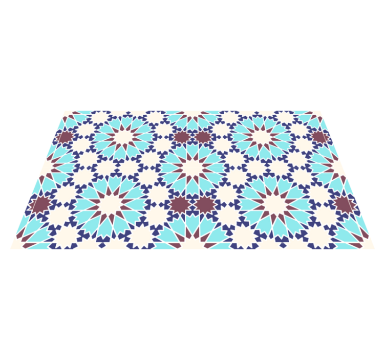 Mosaic Pattern Elegance tile vinyl rug - TenStickers