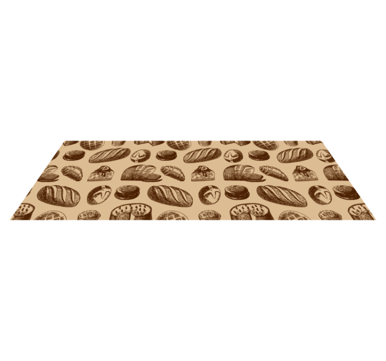 Baked Goods Elegance stone effect vinyl rug - TenStickers