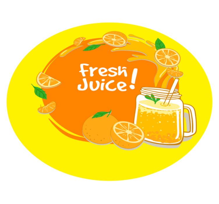 Fresh Juice Splash custom rug - TenStickers
