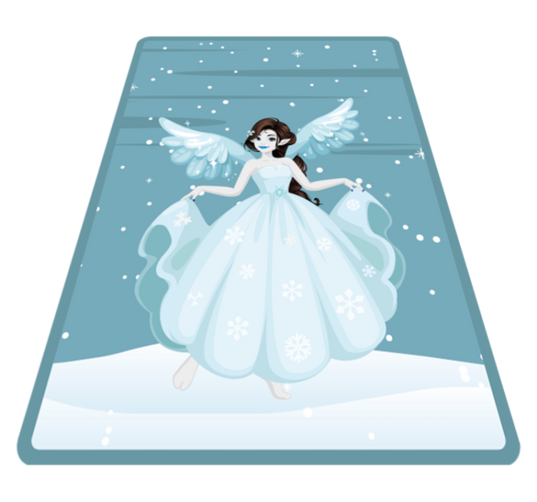 Fairy Tale Elegance nursery vinyl rug - TenStickers