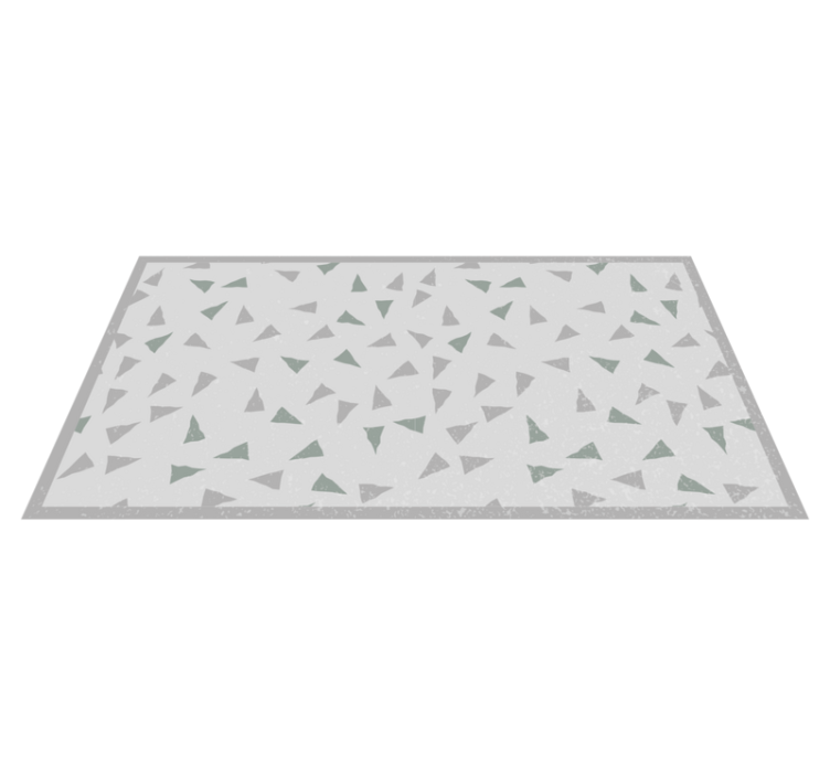Triangular components geometric vinyl rug - TenStickers