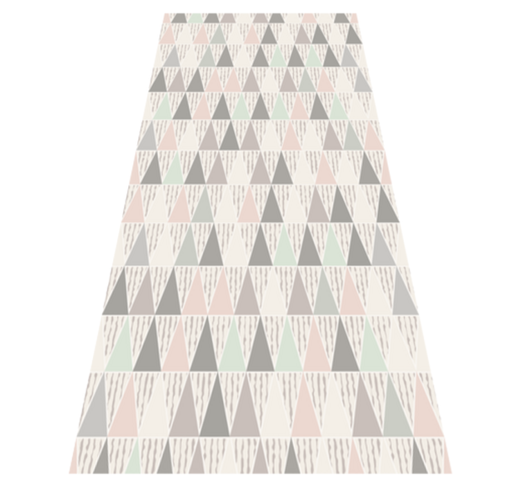 Triangular Geometric geometric vinyl rug - TenStickers