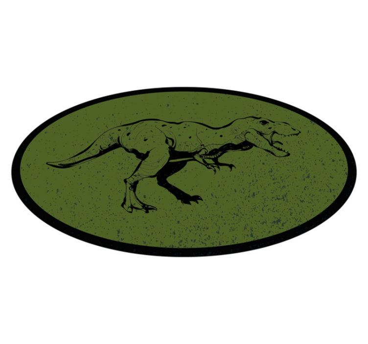 Kids vinyl rug with dinosaur theme - TenStickers