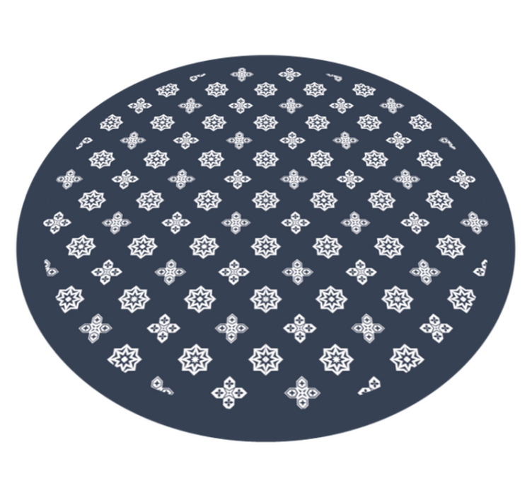 Celestial Patterns star vinyl rug - TenStickers