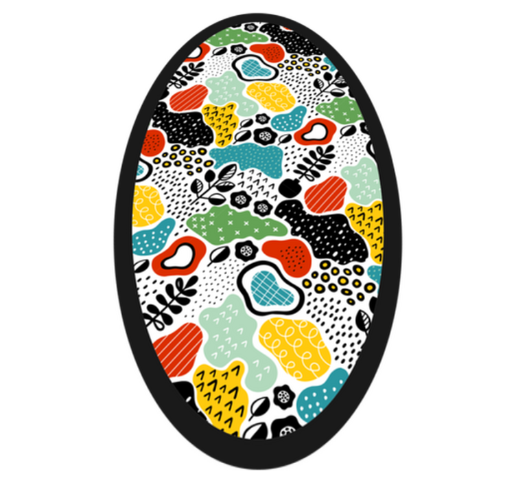 Colorful Nature Pattern nature vinyl rug - TenStickers