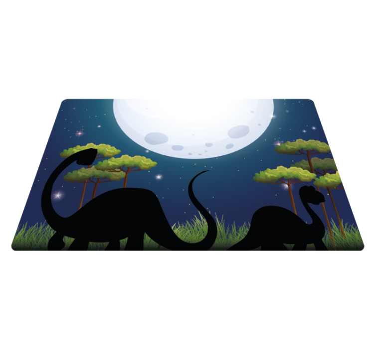 Safari Adventure Circuit kids vinyl rug - TenStickers