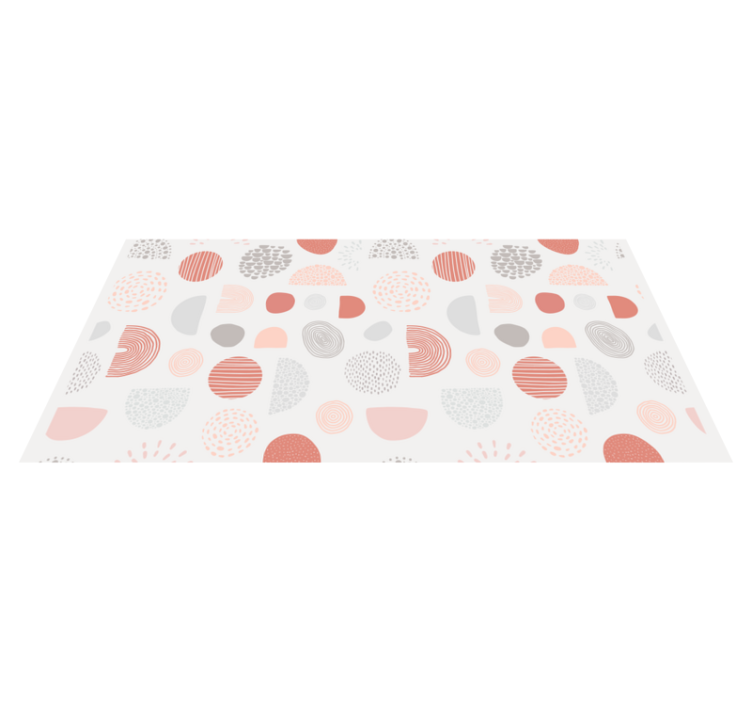 Abstract Pastel Shapes nursery vinyl rug - TenStickers