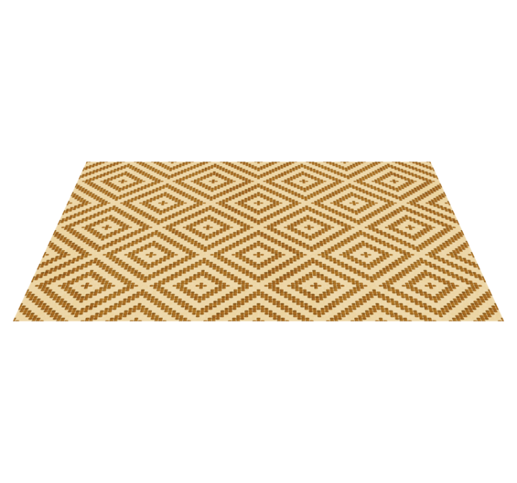 Diamond Textured Style geometric vinyl rug - TenStickers