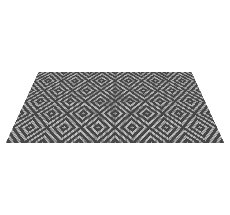 Geometric Pattern Detail tile vinyl rug - TenStickers