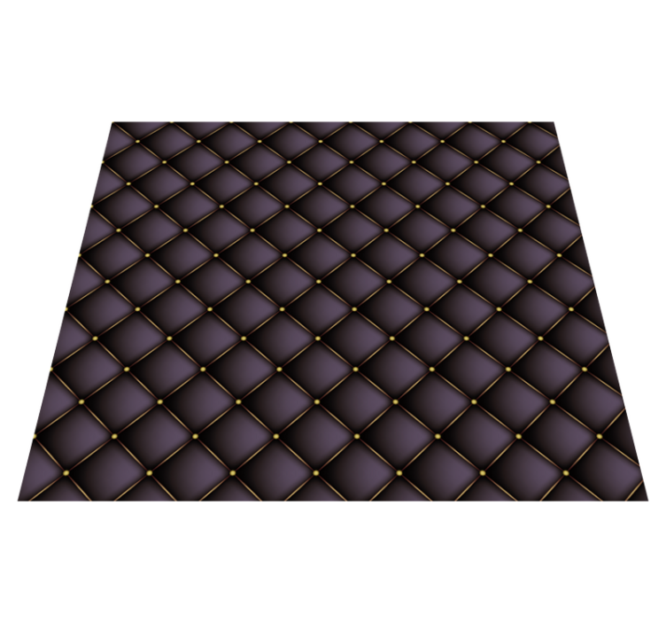 Quilted Elegance textured vinyl rug - TenStickers