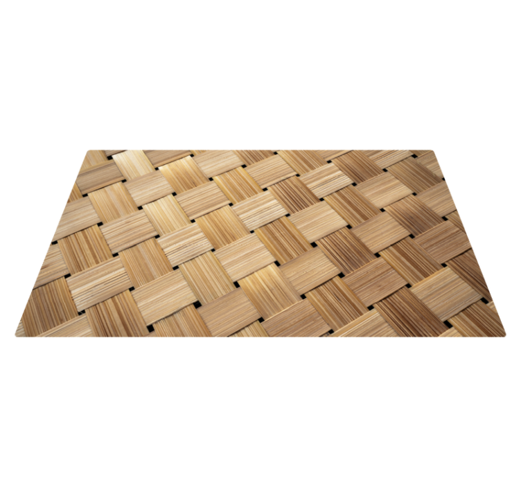 Natural bamboo pattern texture carpet - TenStickers