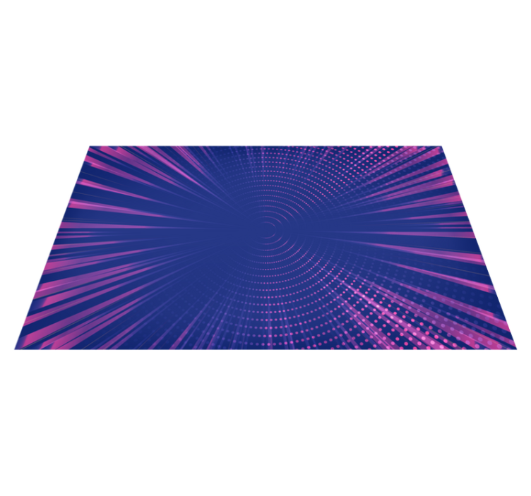 Optical Radiance geometric vinyl rug - TenStickers