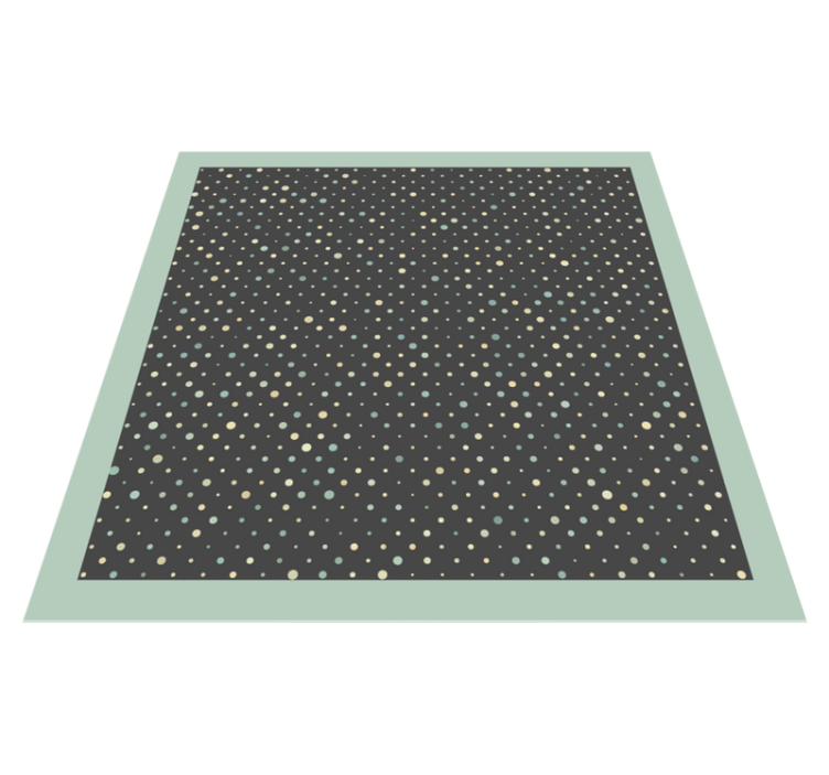 Polka-Dot Pattern striped vinyl rug - TenStickers