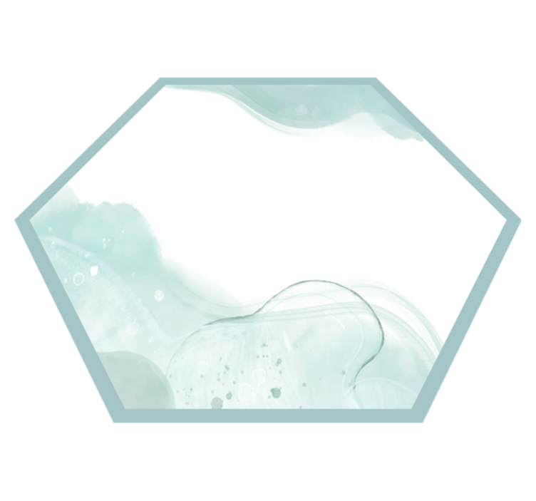 Soft Aqua Swirls minimal vinyl rug - TenStickers