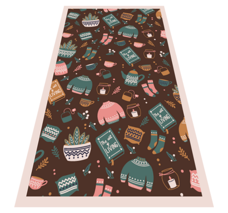 Cozy living essentials teen vinyl rug - TenStickers