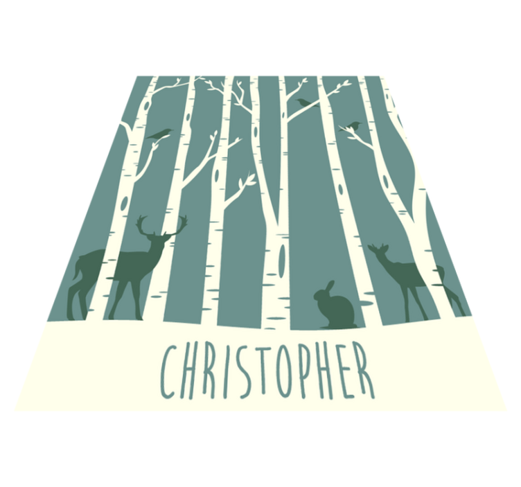 Forest Friends Theme custom vinyl rug - TenStickers