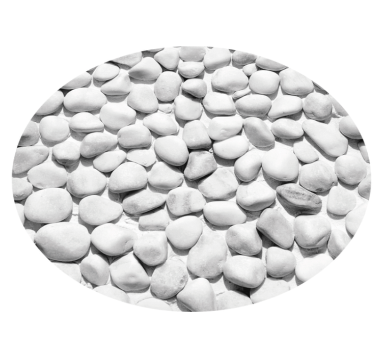 Smooth Pebble Pattern stone effect vinyl rug - TenStickers