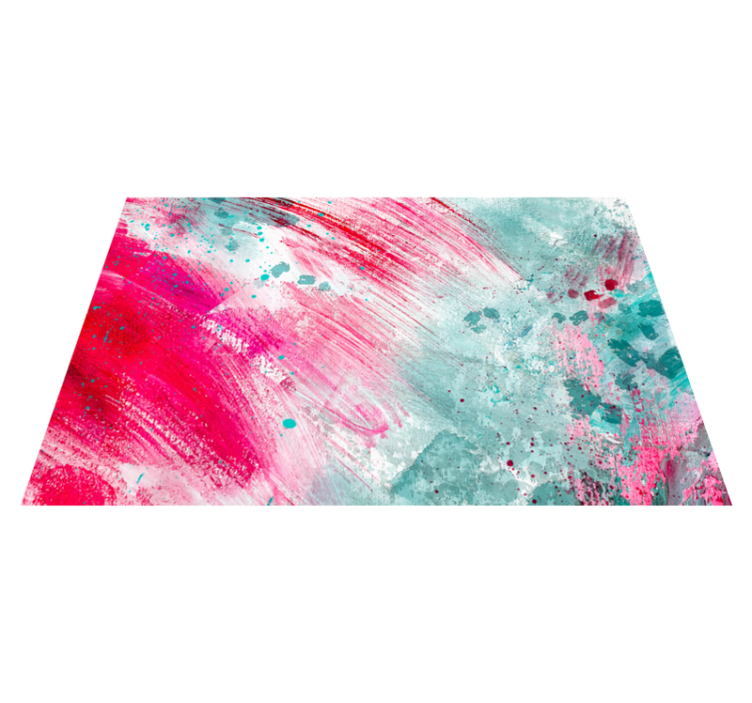 Splash of colours modern vinyl rug - TenStickers
