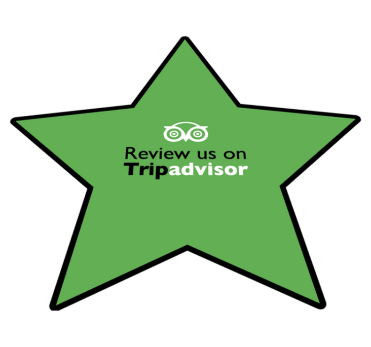 Review us on Tripadvisor custom rug - TenStickers