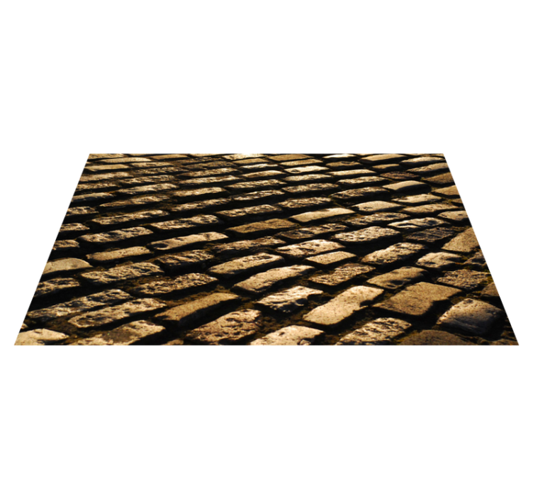 Cobblestone Path stone effect vinyl rug - TenStickers