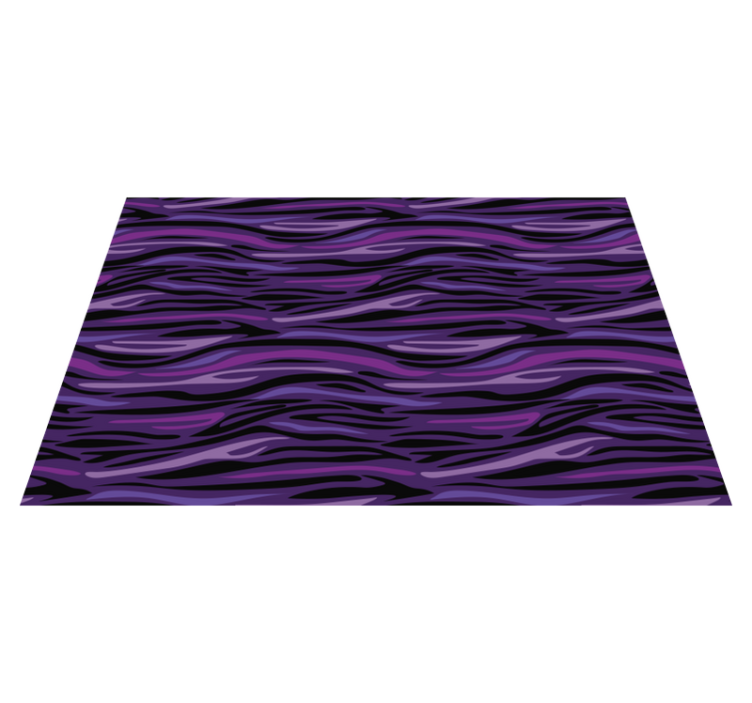Purple Wave Pattern animal print vinyl rug - TenStickers